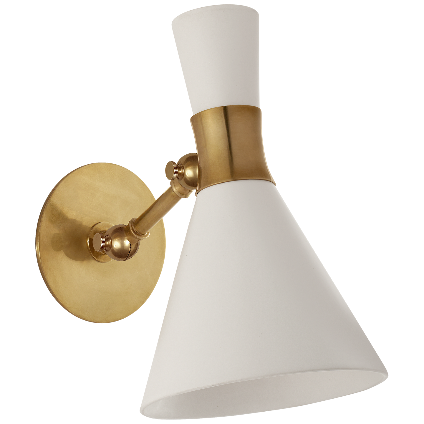 Liam Small Articulating Sconce - Hand-Rubbed Antique Brass Finish