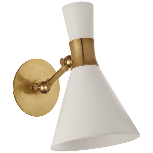 Liam Small Articulating Sconce - Hand-Rubbed Antique Brass Finish