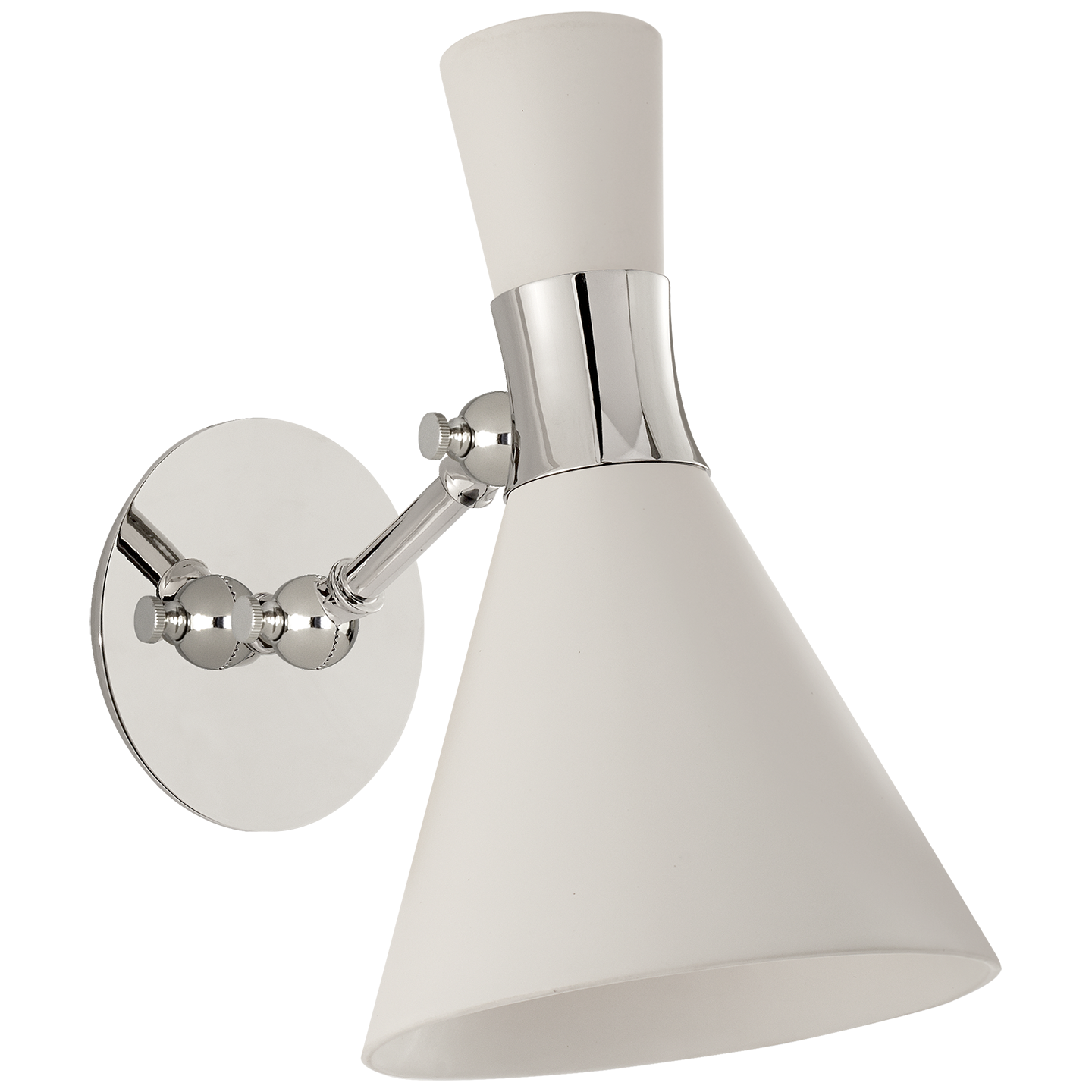 Liam Small Articulating Sconce - Polished Nickel Finish