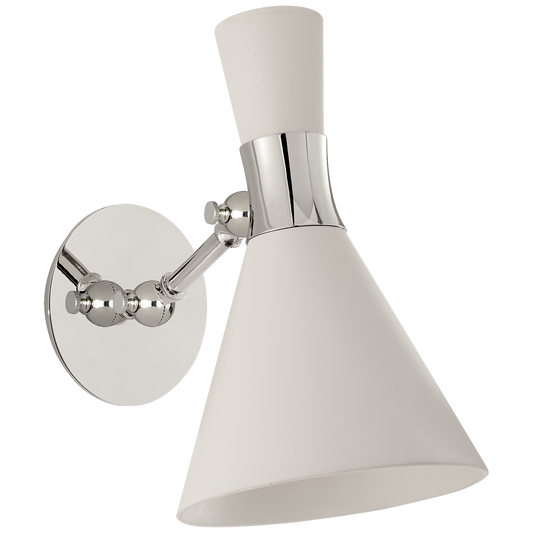 Liam Small Articulating Sconce - Polished Nickel Finish