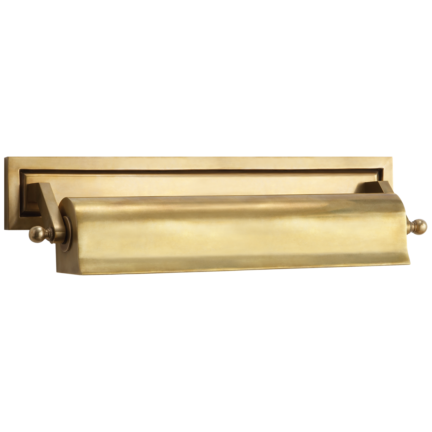 Library Medium Picture Light - Hand-Rubbed Antique Brass Finish