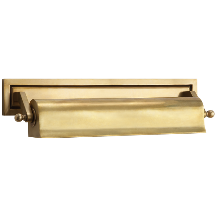 Library Medium Picture Light - Hand-Rubbed Antique Brass Finish
