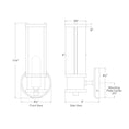 Load image into Gallery viewer, Lichfield Single Sconce - Diagram
