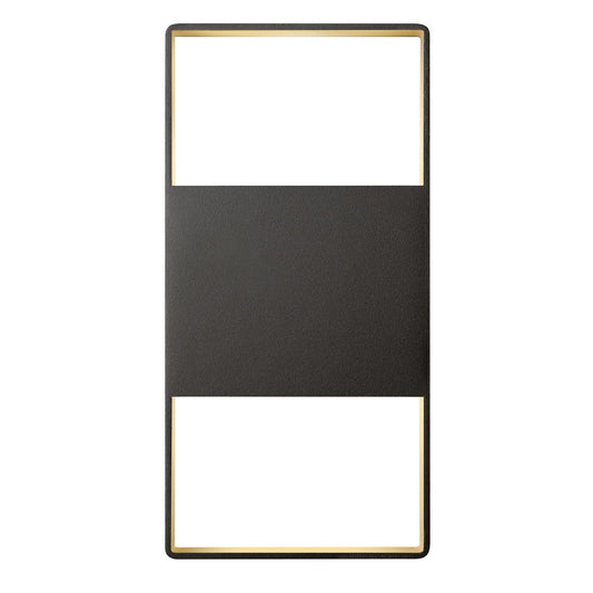 Light Frames 14" Up Down Outdoor LED Wall Sconce - Bronze