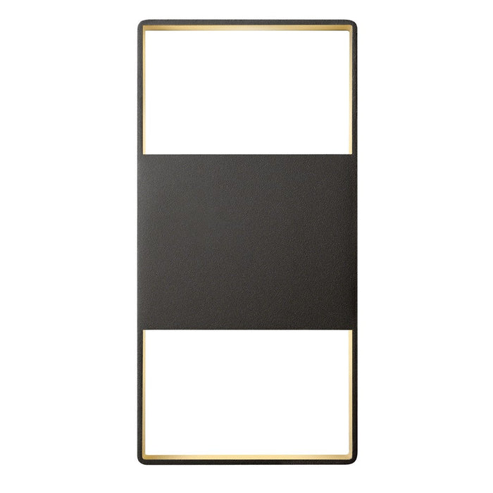Light Frames 14" Up Down Outdoor LED Wall Sconce - Bronze