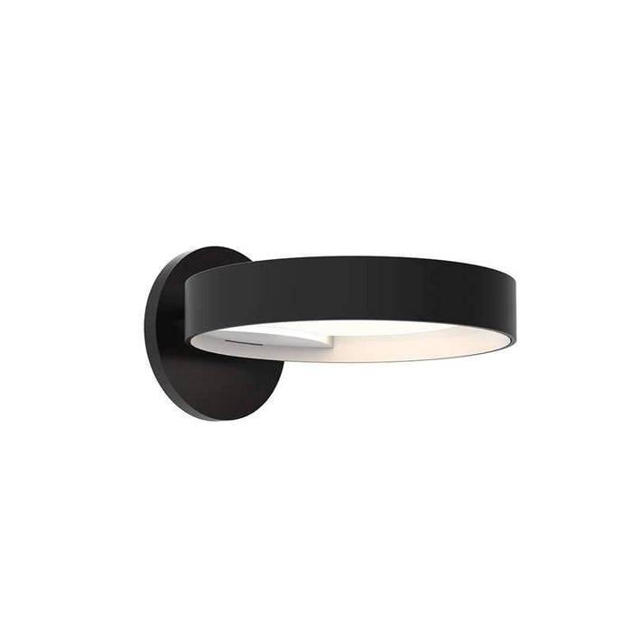 Light Guide Ring LED Wall Sconce - Black/Satin White