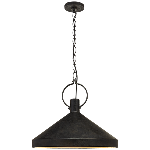 Limoges Grande Pendant - Aged Iron