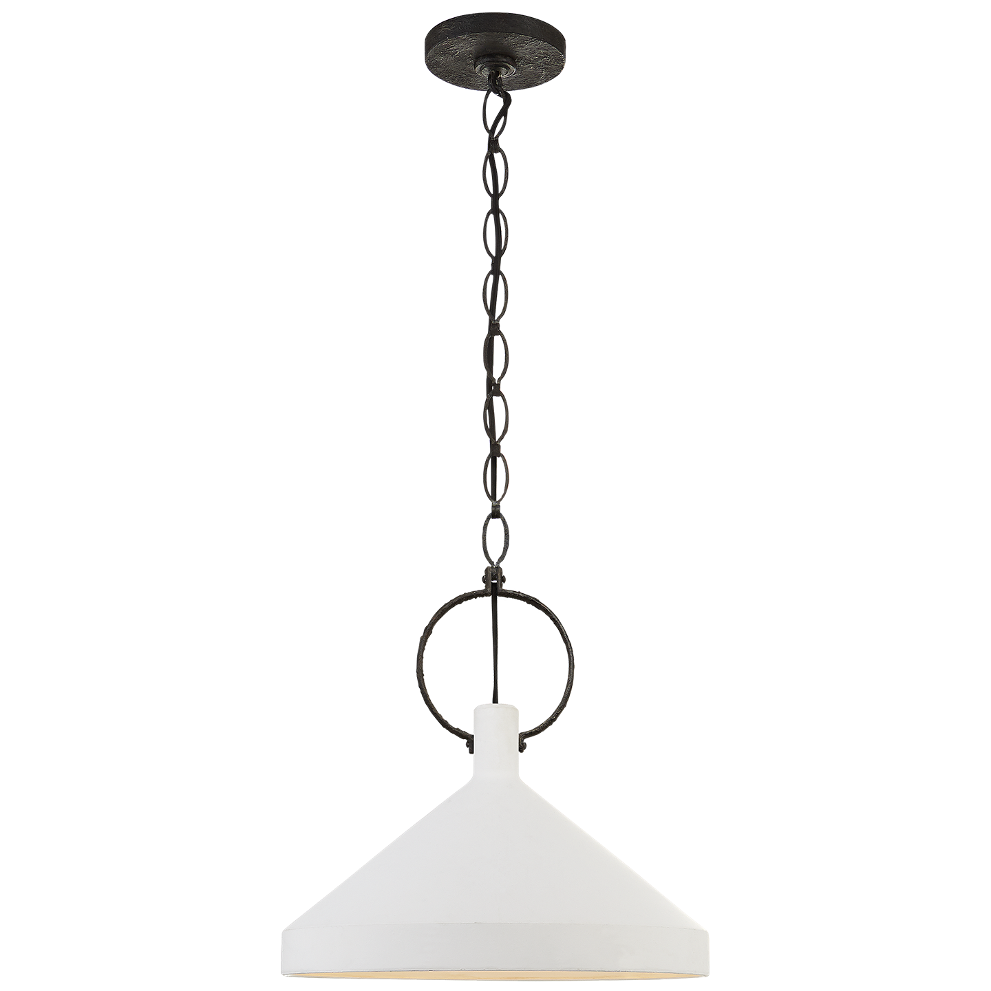 Limoges Large Pendant - Plaster White