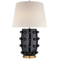 Load image into Gallery viewer, Linden Medium Lamp - Black Porcelain Finish
