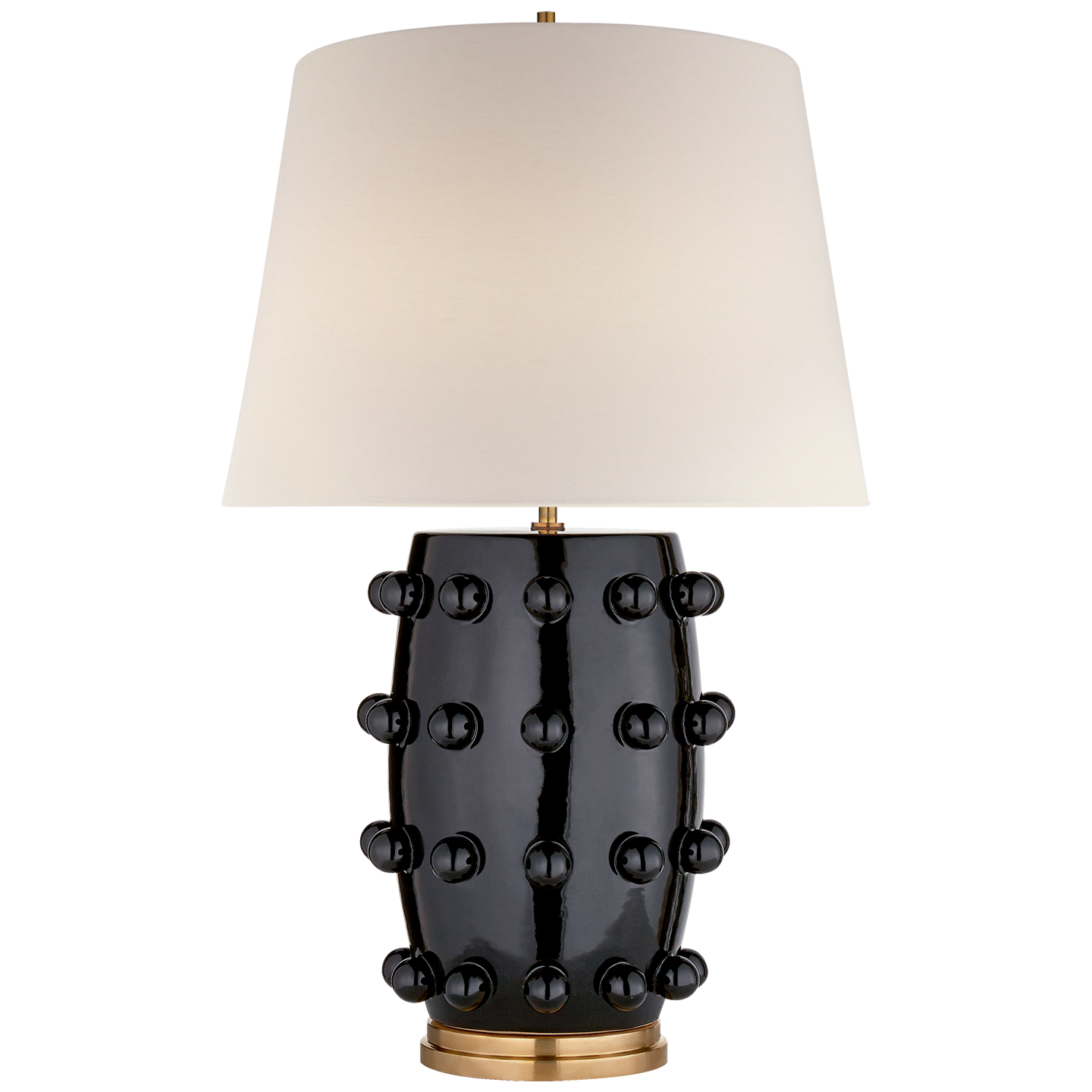 Linden Medium Lamp - Black Porcelain Finish