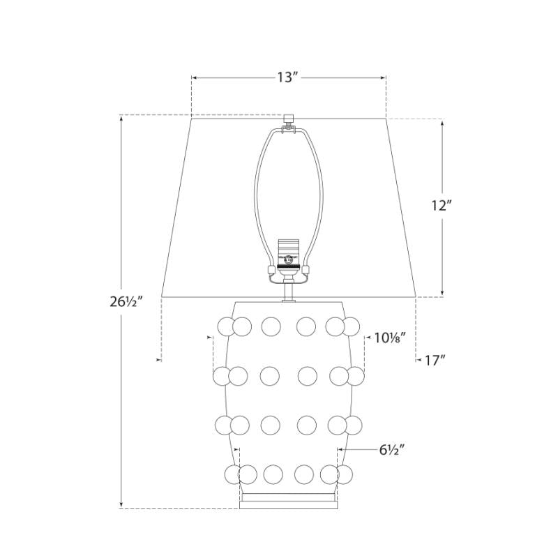 Linden Medium Lamp - Diagram