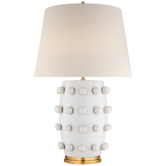 Linden Medium Lamp - White Plaster Finish