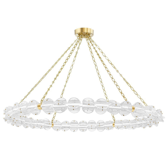 Lindley Large Chandelier - Aged Brass Finish