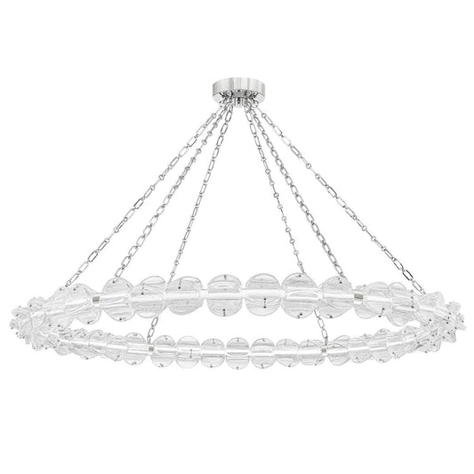 Lindley Large Chandelier - Polished Nickel Finish