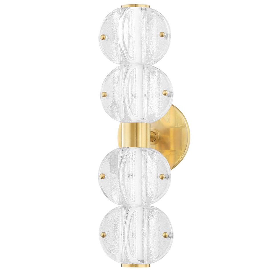 Lindley 16" LED Bath Vanity Light - Aged Brass Finish