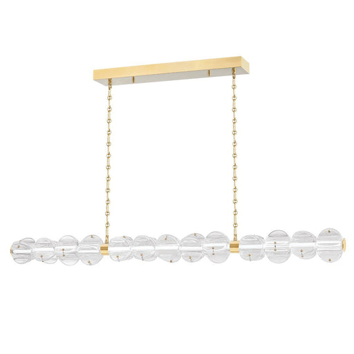 Lindley Linear Pendant - Aged Brass Finish