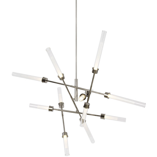 Linger Abstract Chandelier - Polished Nickel Finish