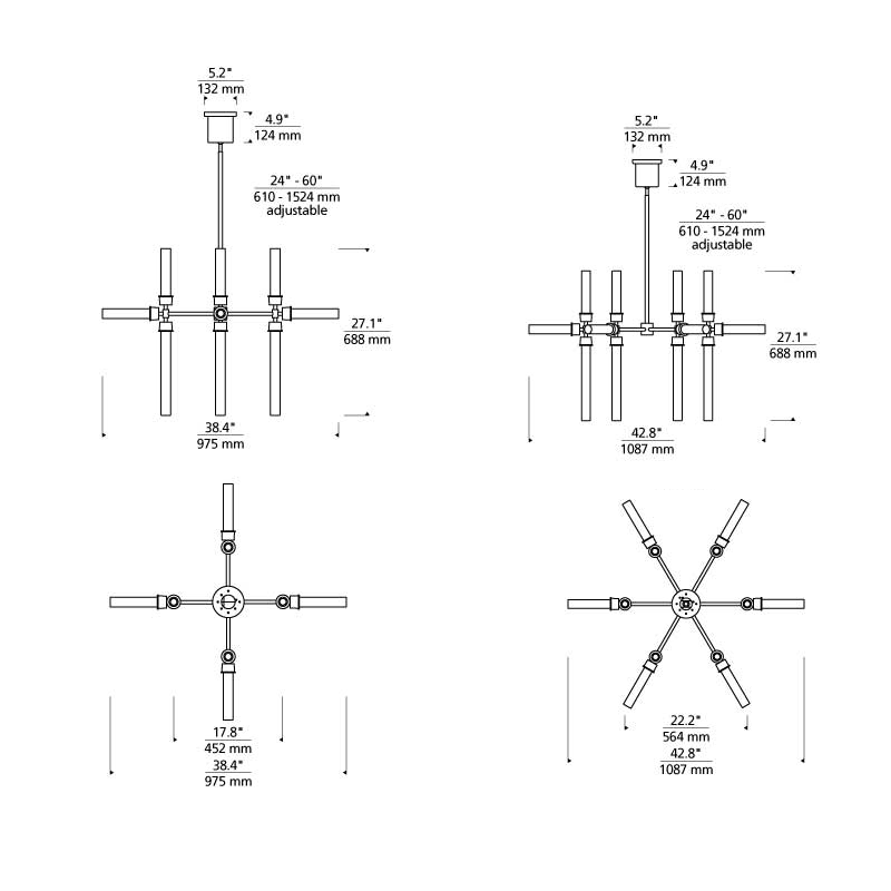 Linger Chandelier - Diagram