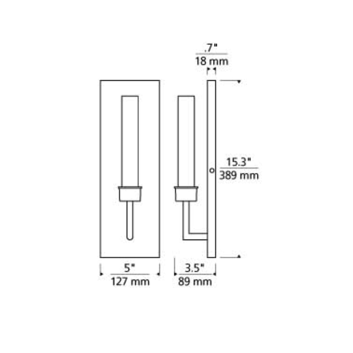 Linger Wall Sconce - Diagram