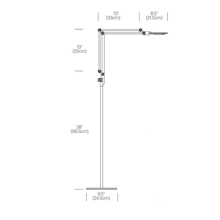 Link Medium Floor Lamp - Diagram