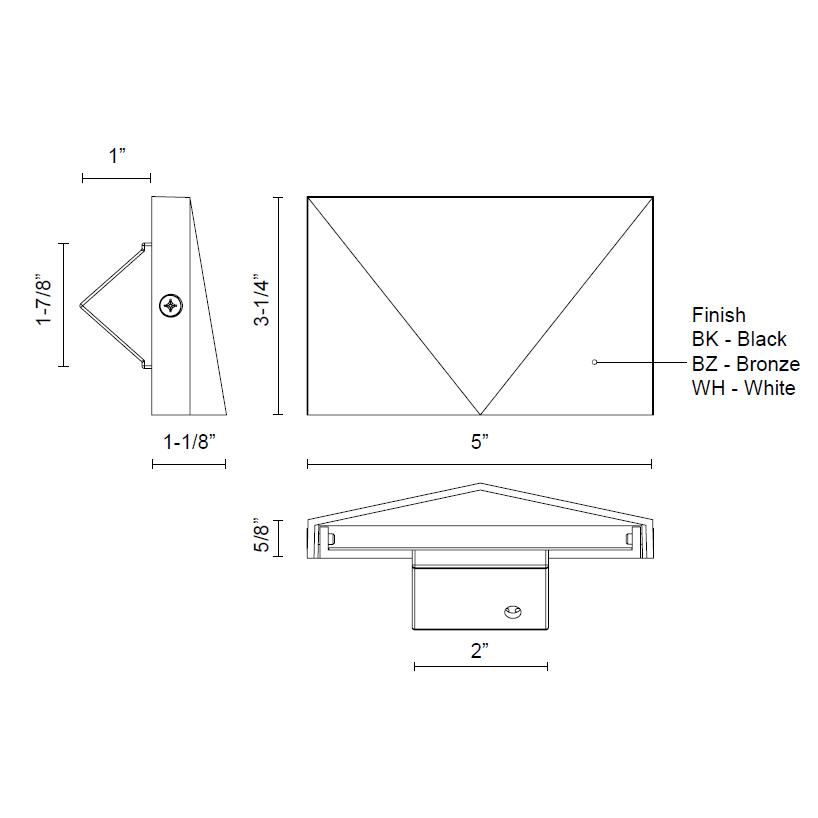 Lio LED Step Light - Diagram