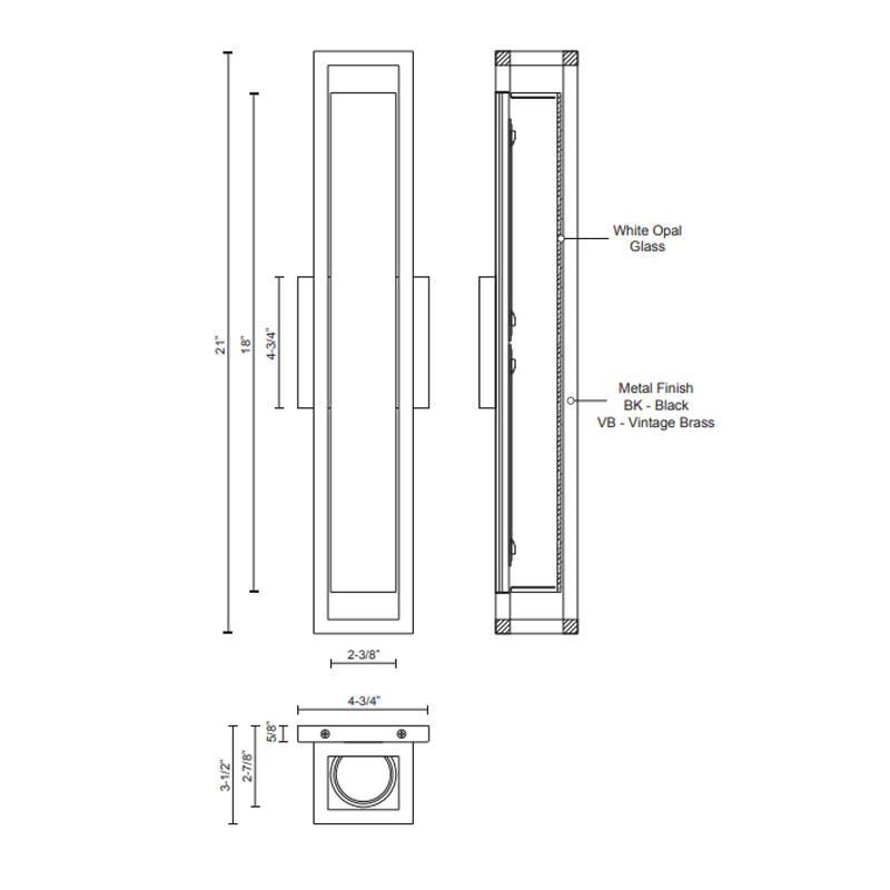 Lochwood Bath Vanity - Diagram