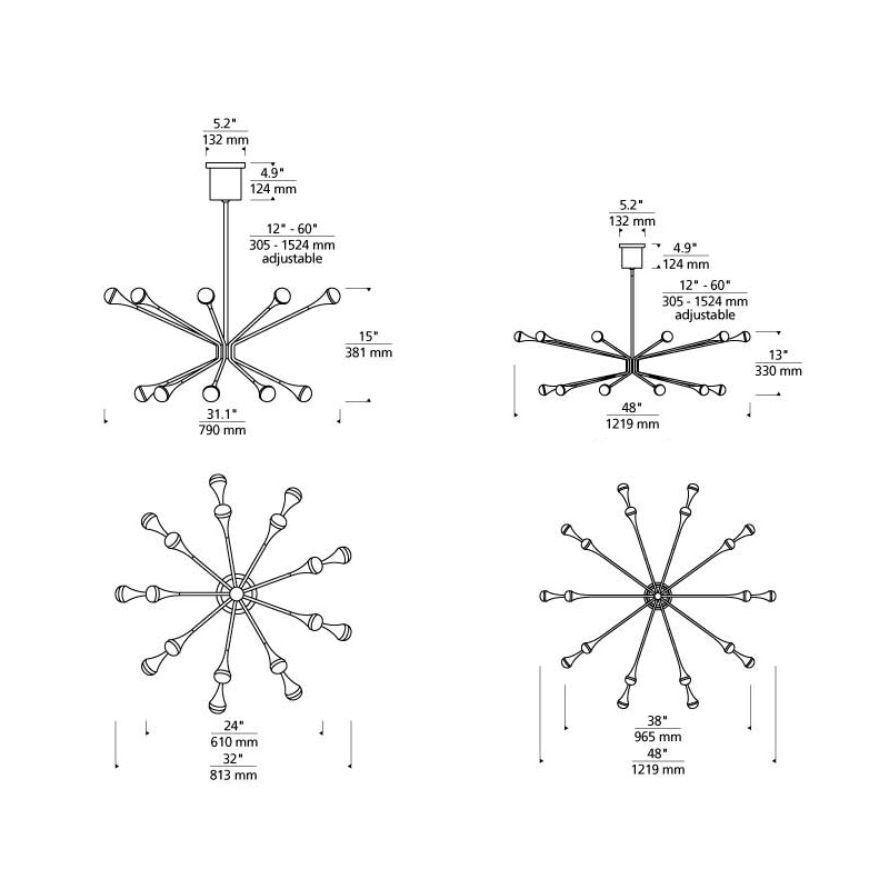 Lody Chandelier - Diagram