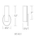 Load image into Gallery viewer, Loft LED Wall Sconce - Diagram
