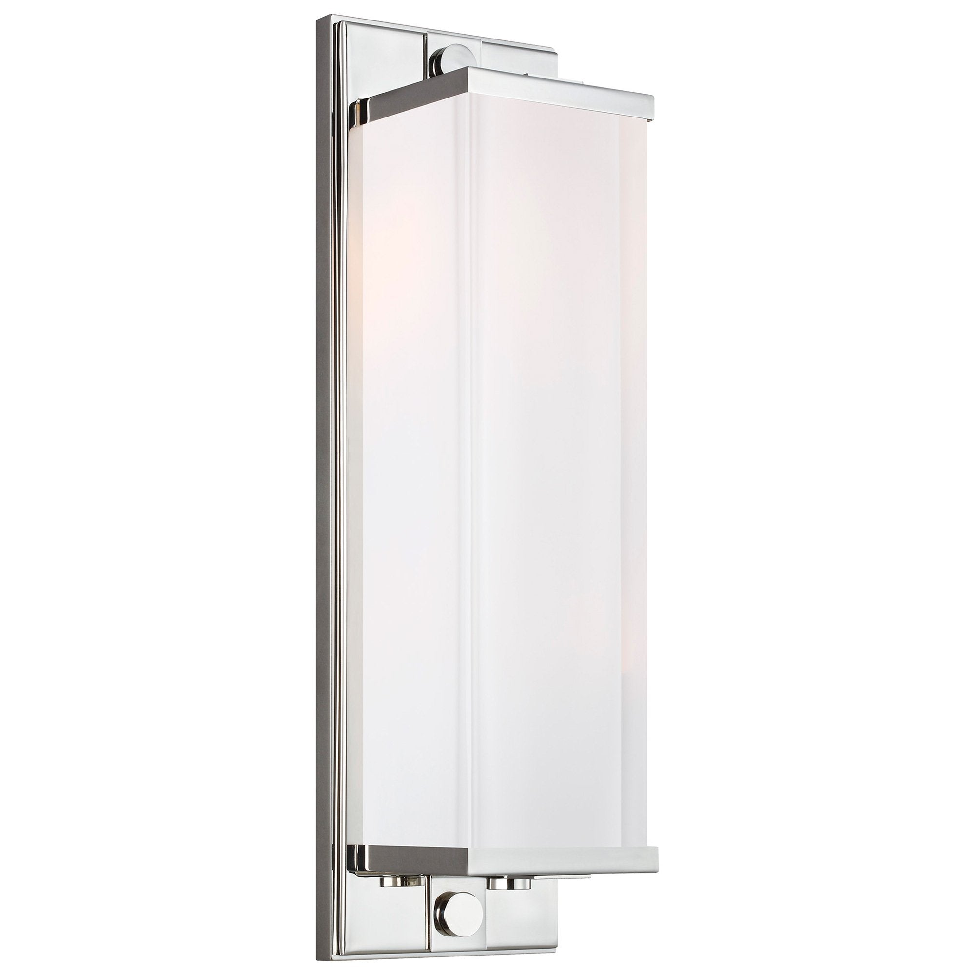 Logan Large Indoor Wall Sconce - Polished Nickel Finish