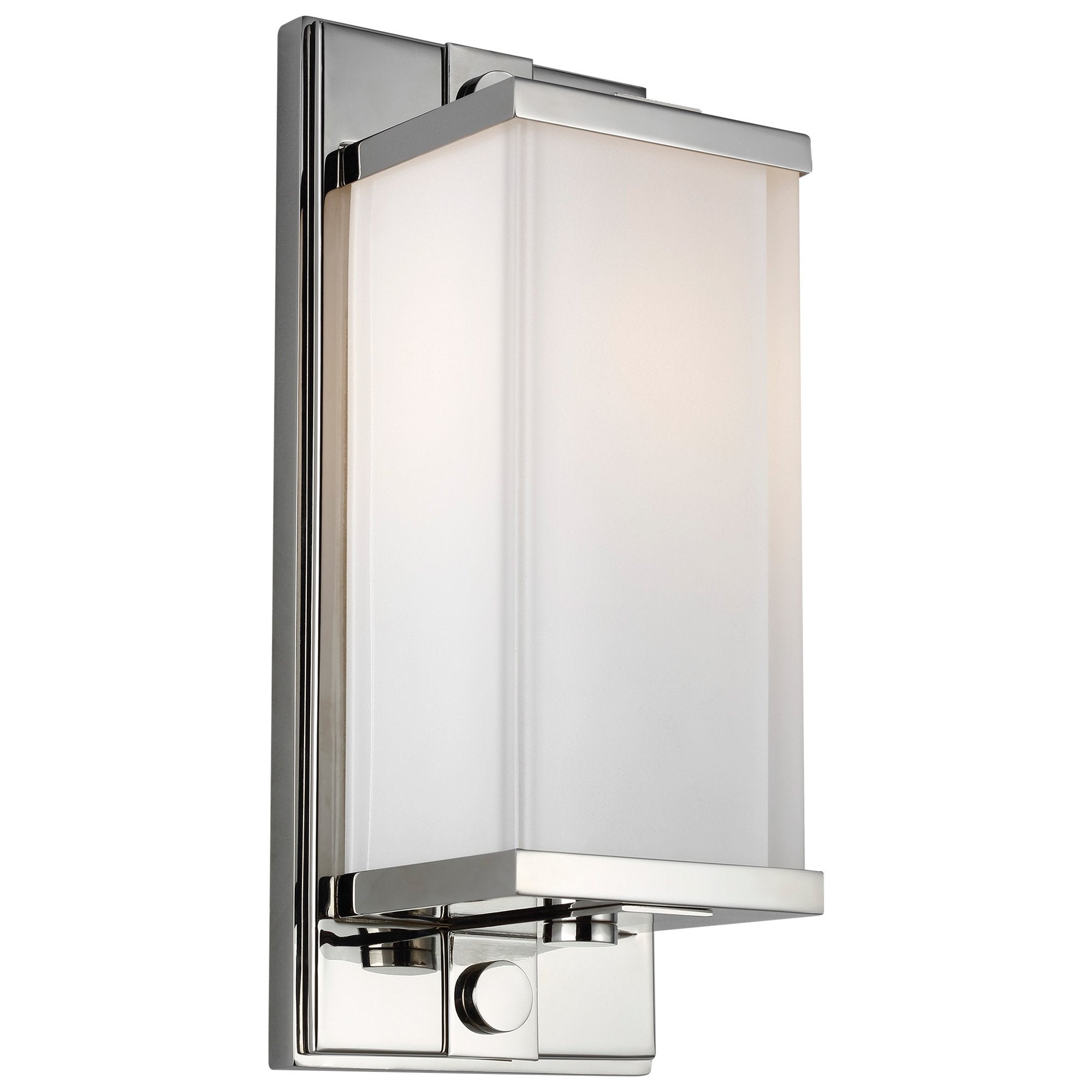 Logan Medium Indoor Wall Sconce - Polished Nickel Finish