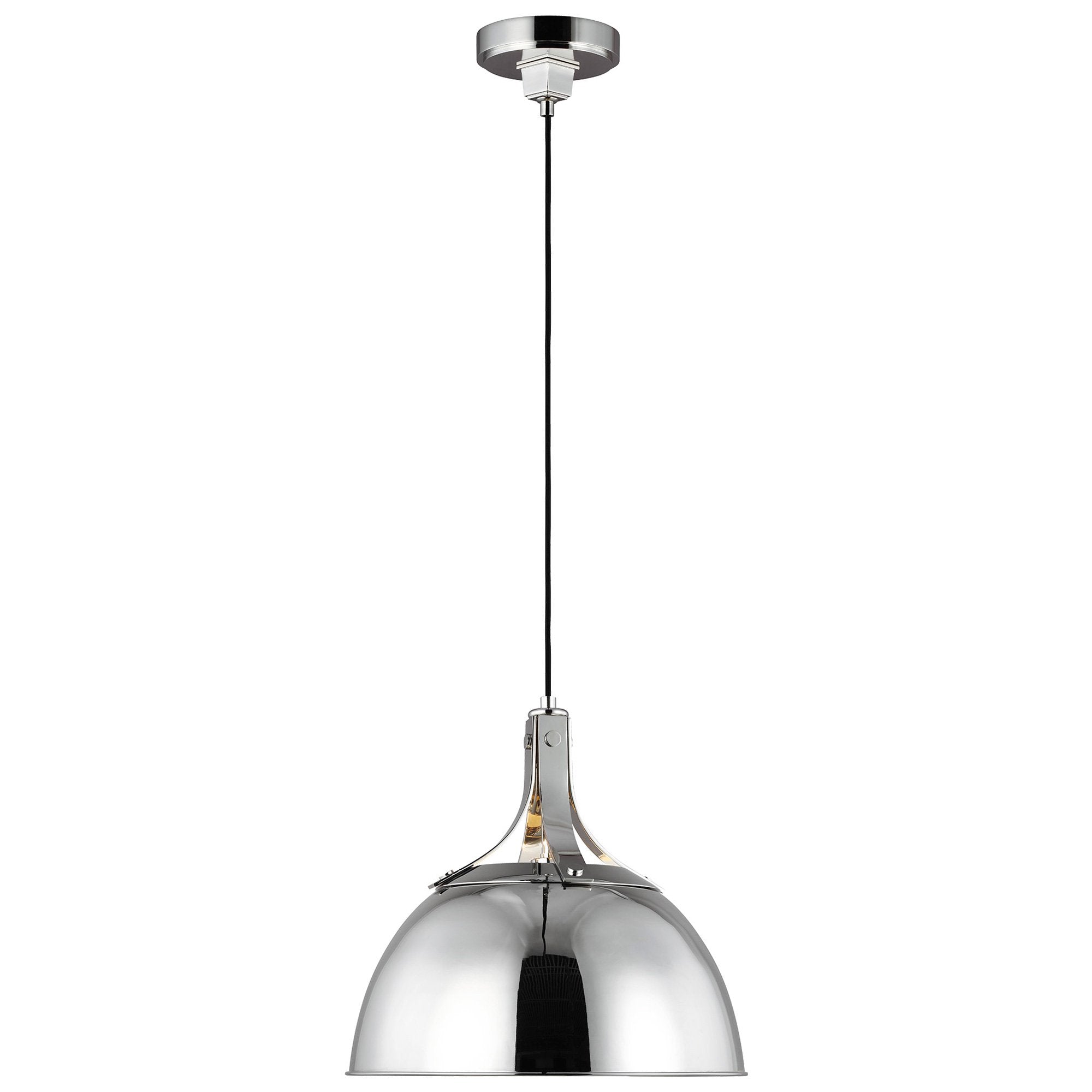 Logan Medium Pendant - Polished Nickel Finish