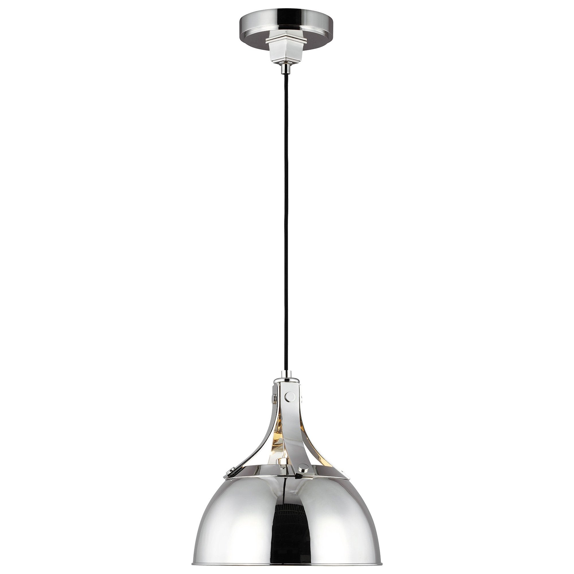 Logan Small Pendant - Polished Nickel Finish