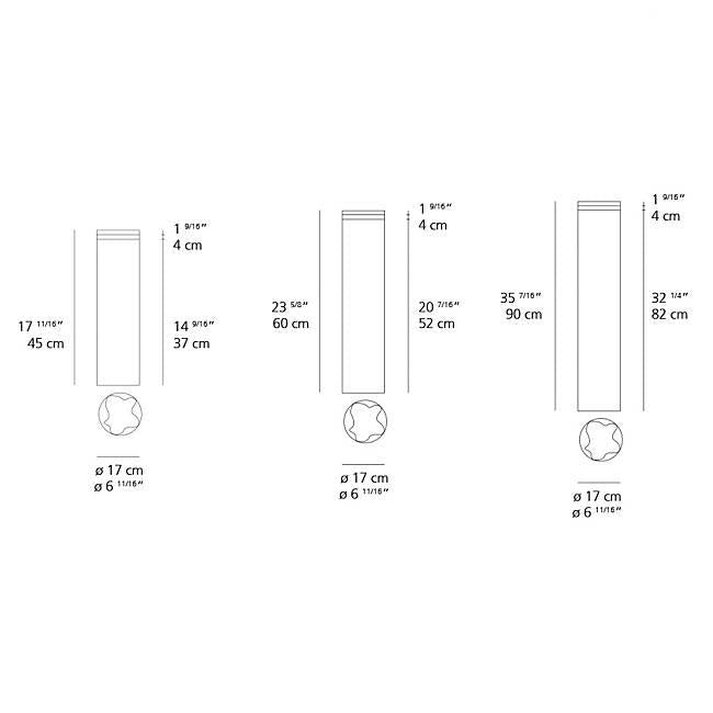 Logico Outdoor LED Garden Light - Diagram