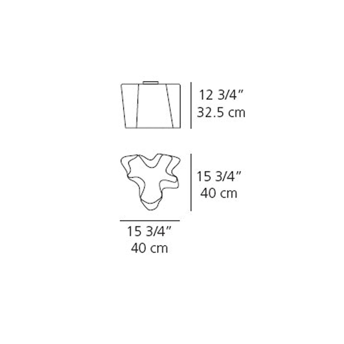 Logico Single Semi-Flushmount - Diagram