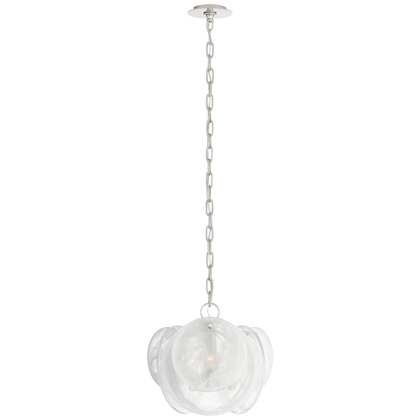 Loire Petite Chandelier - Polished Nickel Finish