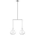 Load image into Gallery viewer, Lomme Small Linear Chandelier - Polished Nickel Finish
