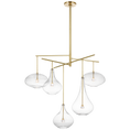 Load image into Gallery viewer, Lomme XL Chandelier - Soft Brass Finish
