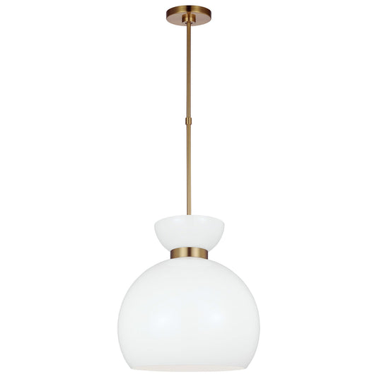 Londyn Round Pendant - Burnished Brass