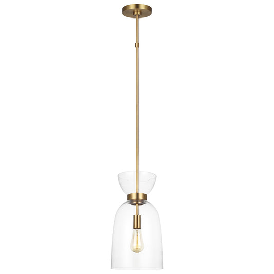 Londyn Tall Pendant - Burnished Brass