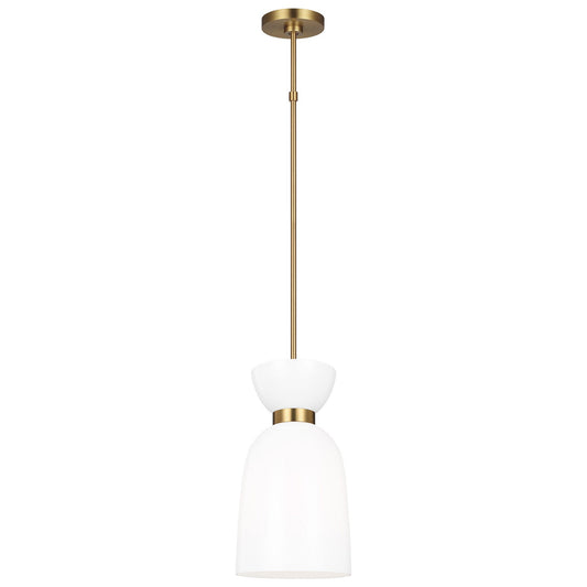 Londyn Tall Pendant - Burnished Brass