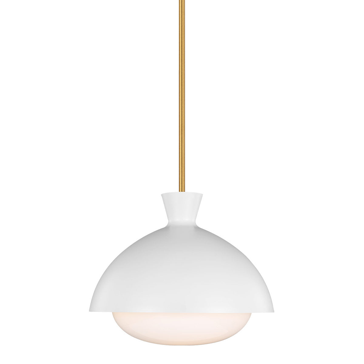 Lucerne Large Pendant - Matte White Finish