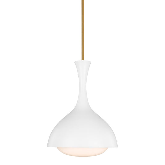 Lucerne Small Pendant - Matte White Finish