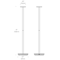 Load image into Gallery viewer, Luci Rechargeable LED Floor Lamp - Diagram
