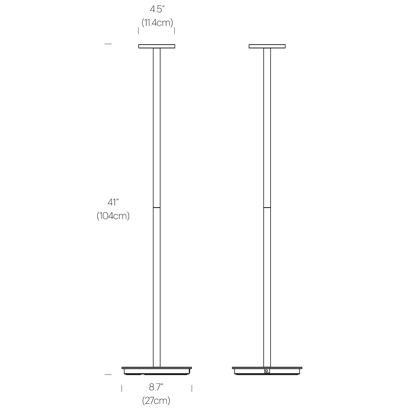 Luci Rechargeable LED Floor Lamp - Diagram