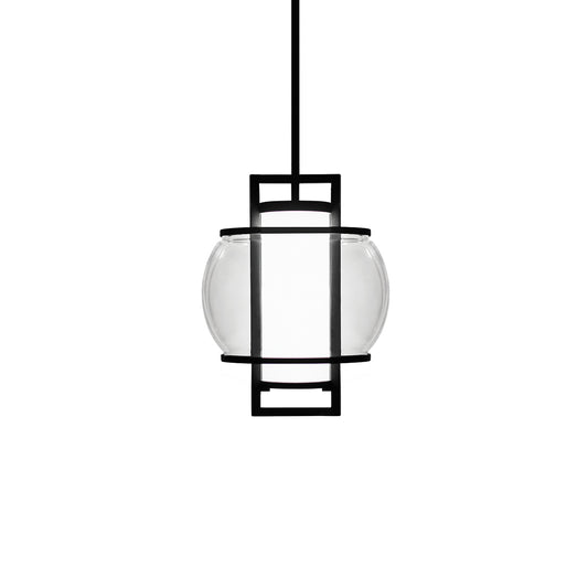 Lucid LED Outdoor Pendant - Black Finish