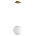 Load image into Gallery viewer, Luna 10" Pendant - Aged Brass Finish
