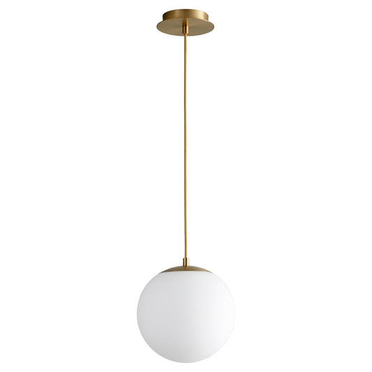 Luna 10" Pendant - Aged Brass Finish