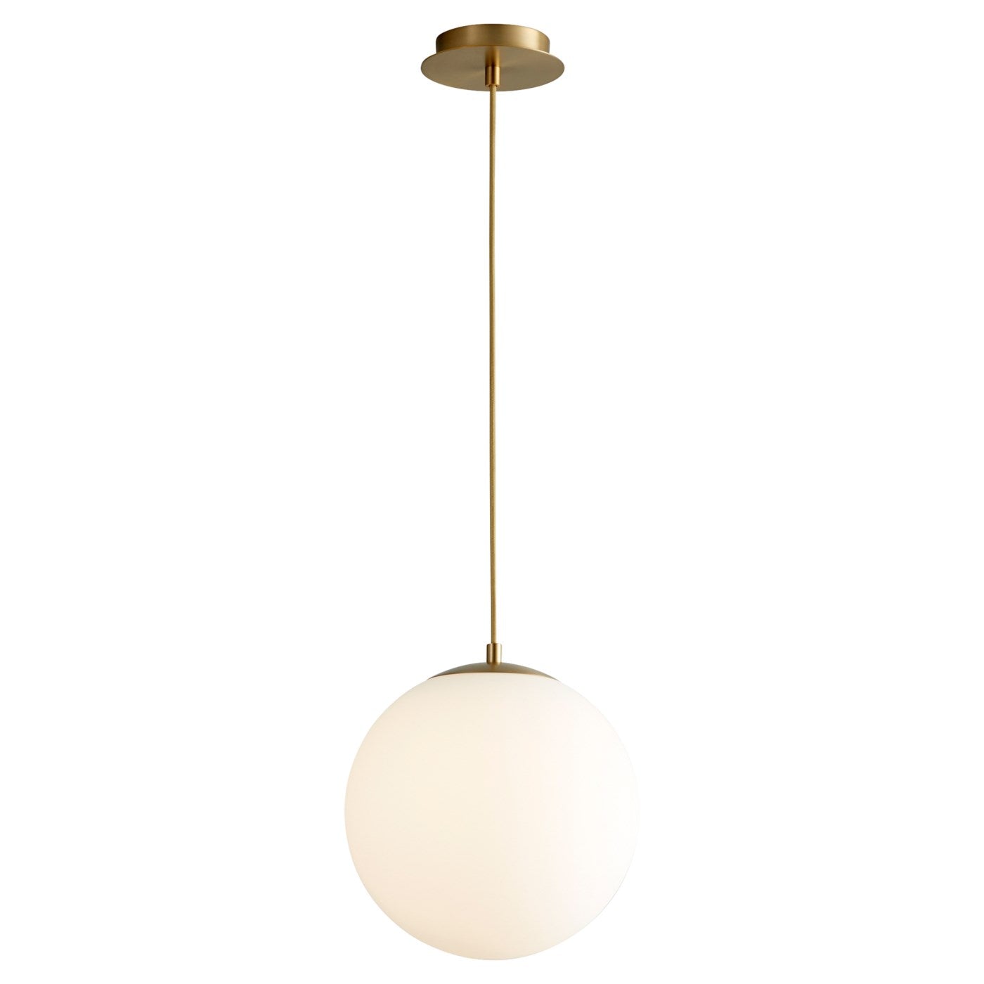 Luna 12" Pendant - Aged Brass Finish