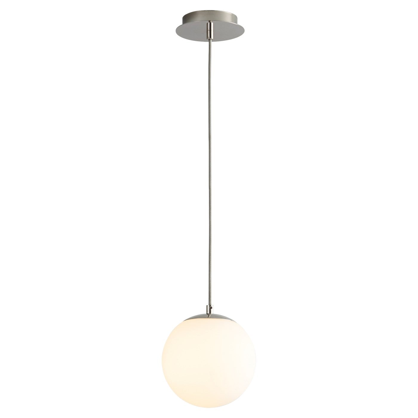 Luna 8" Pendant - Polished Nickel Finish