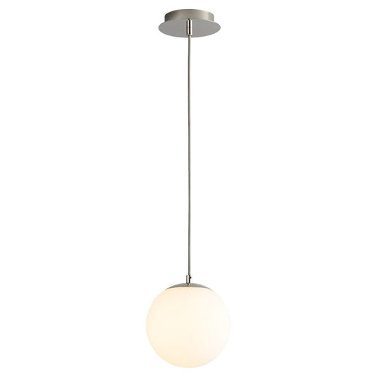 Luna 8" Pendant - Polished Nickel Finish